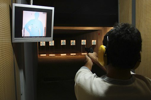 Man at the Shooting Range
